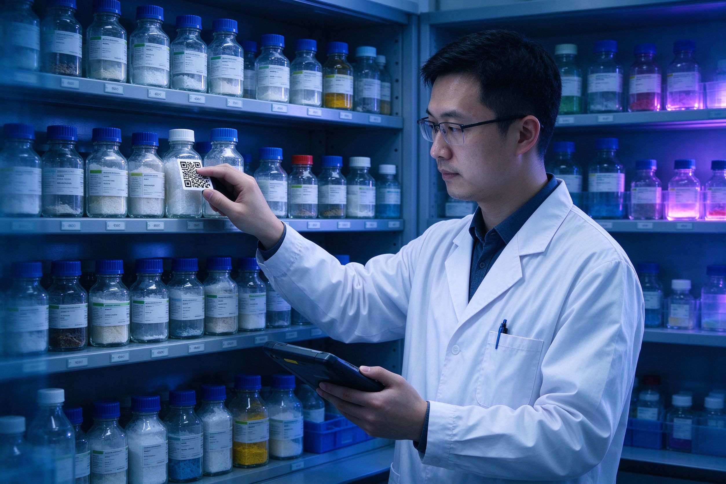 实验员扫码管理试剂库存与效期